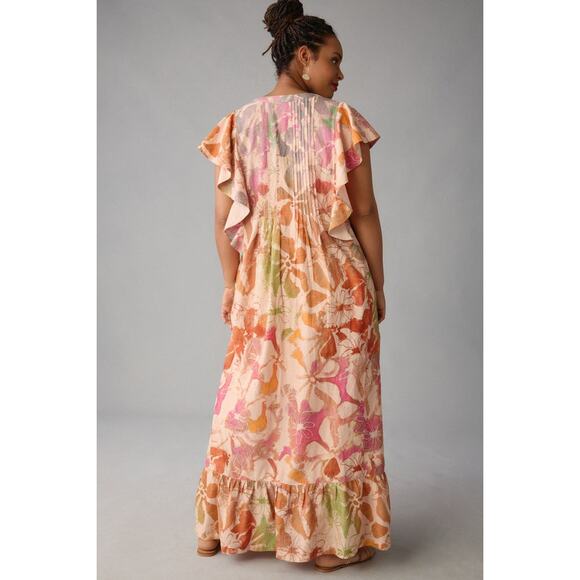Anthropologie Multicolor Floral Maxi Dress - Picture 7 of 12